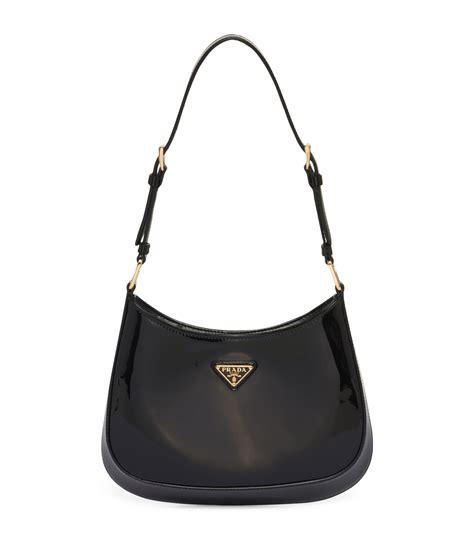 prada cleo shoulder bag black|prada cleo patent leather bag.